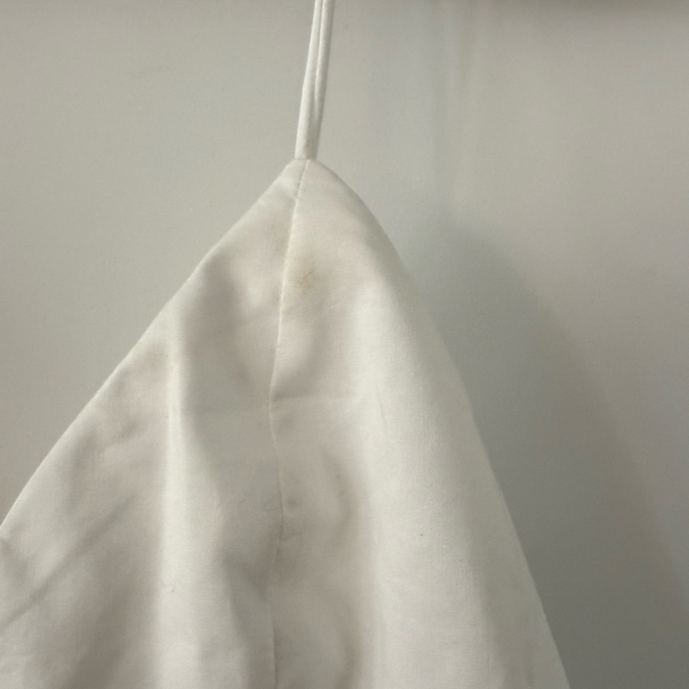 Zara White Peplum Cropped Tank Top - Picture 2 of 5